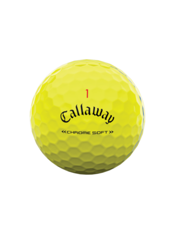 Callaway Chrome Soft Triple Track Yellow Golf Ball