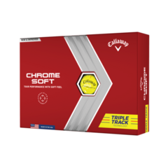 Callaway Chrome Soft Triple Track Yellow Golf Ball