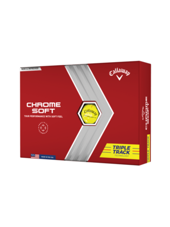 Callaway Chrome Soft Triple Track Yellow Golf Ball