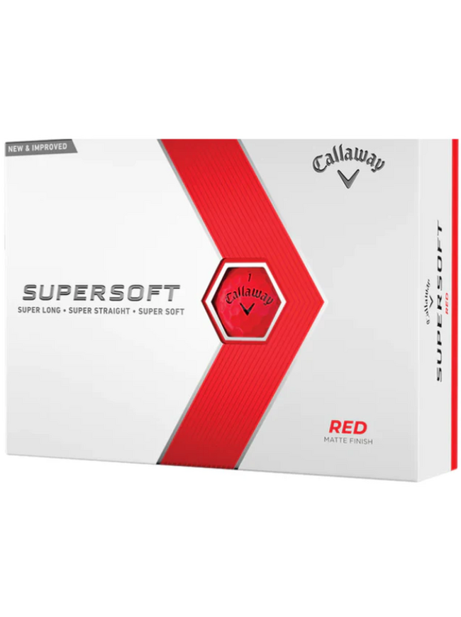 Callaway Supersoft Golf Ball - Matte Red