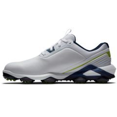 Footjoy Mens Tour Alpha Shoe - White / Navy / Lime