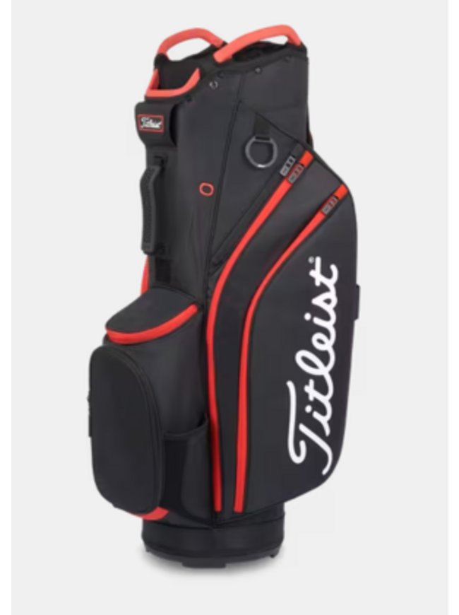 Titleist Cart 14 Bag - Black/ Red