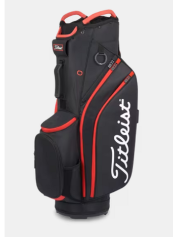 Titleist Cart 14 Bag - Black/ Red