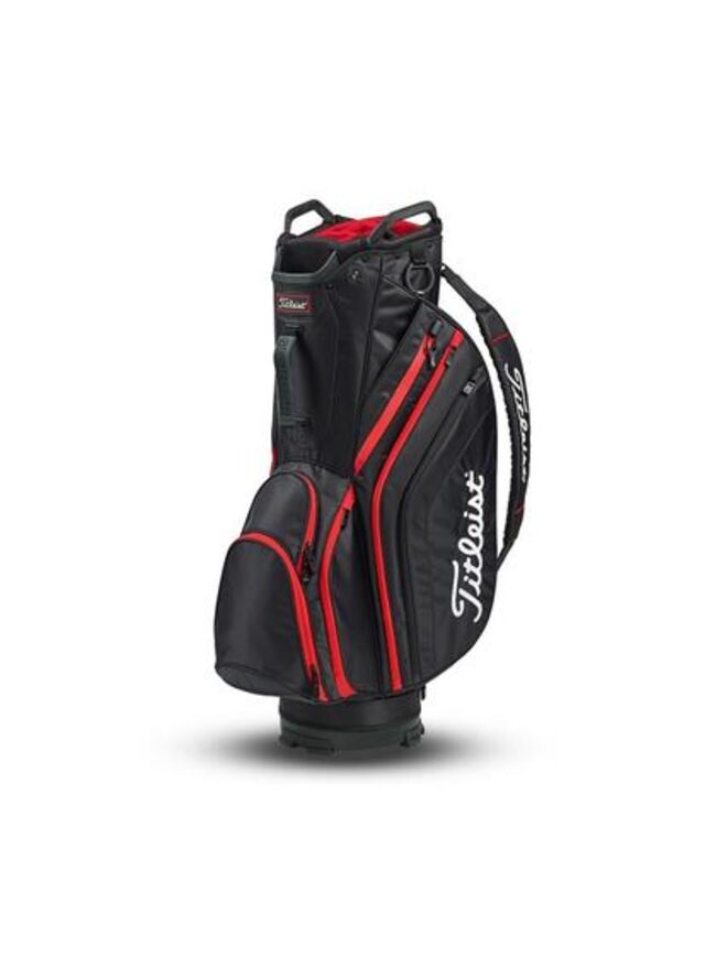 Titleist Lightweight Cart Bag - Black/Black/Red