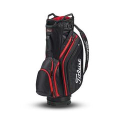 Titleist Lightweight Cart Bag - Black/Black/Red