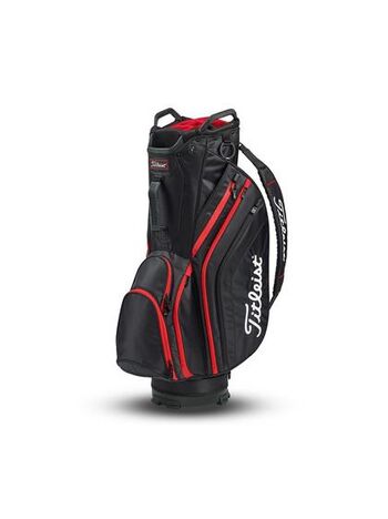 Titleist Lightweight Cart Bag - Black/Black/Red