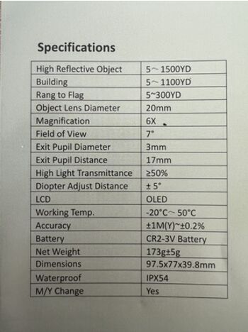 Laser Range finder