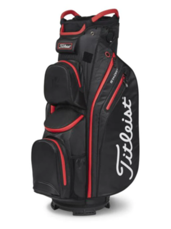 Titleist Stadry Cart 14 Bag - Black/Red