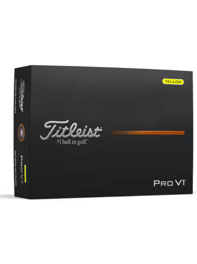 Titleist 2025 Pro V1 Golf Ball - Yellow