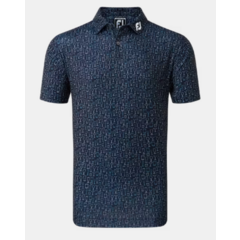 Footjoy Glass Print Polo - Navy