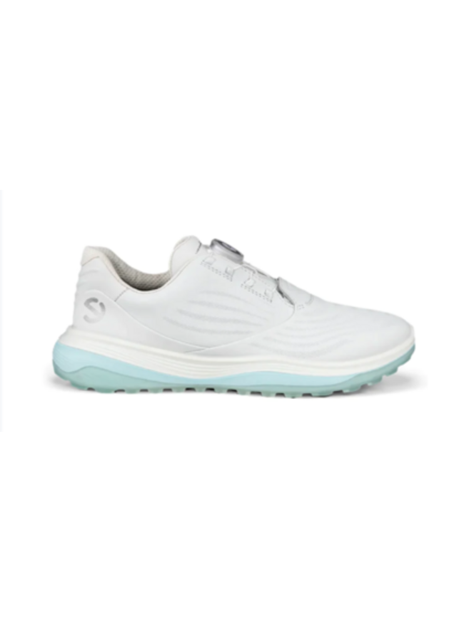 Ecco Womens LT1 Boa Golf Shoe - White / Blue