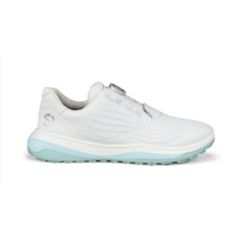 Ecco Womens LT1 Boa Golf Shoe - White / Blue