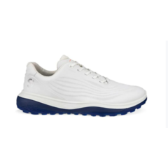 Ecco Mens LT1 golf Shoe - White / Blue