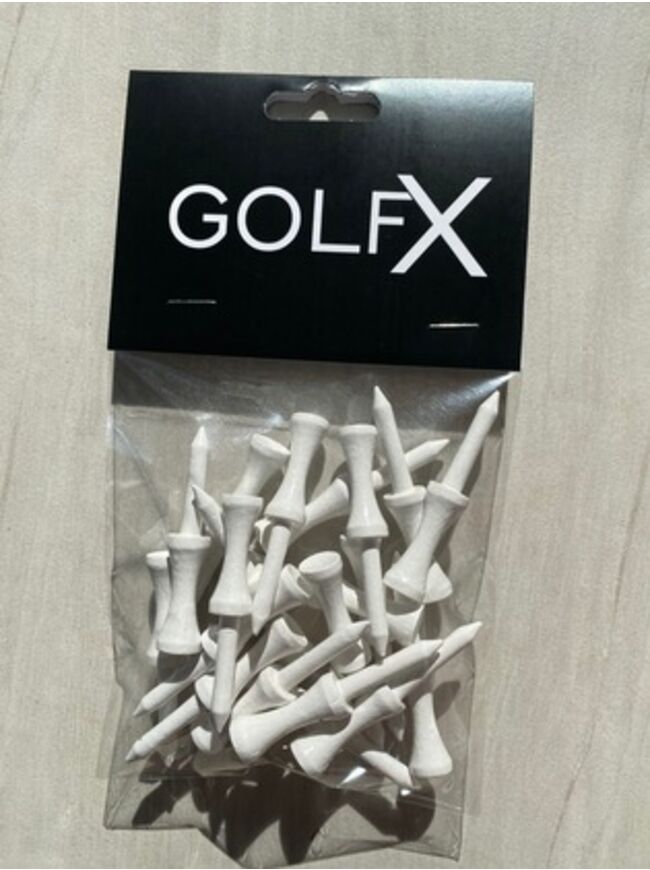 GolfX Wooden Tee 20 pk- 55mm