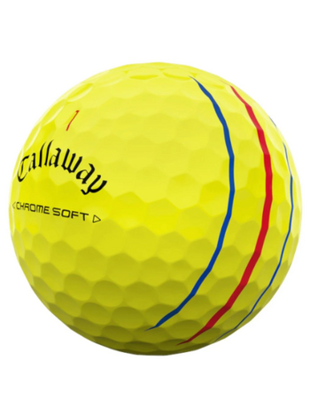 Callaway Chrome Soft '24 360 Triple Track Golf Ball - Yellow