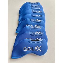 GolfX Neoprene Iron covers - Blue (set of 10)