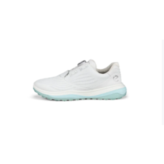 Ecco Womens LT1 Boa Golf Shoe - White / Blue