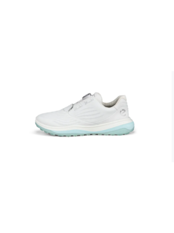 Ecco Womens LT1 Boa Golf Shoe - White / Blue