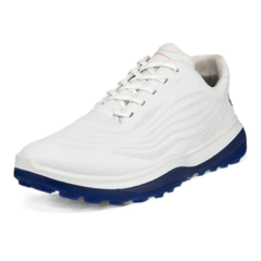 Ecco Mens LT1 golf Shoe - White / Blue