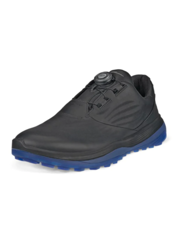 Ecco Mens LT1 Boa Golf Shoe - Black /  Blue