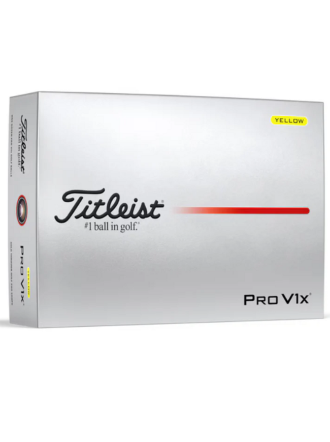 Titleist 2025 Pro V1x Golf Ball - Yellow