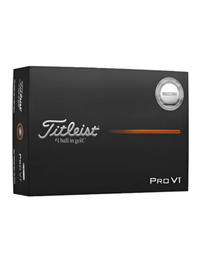 Titleist 2025 Enhanced Alignment Pro V1 Golf Ball 