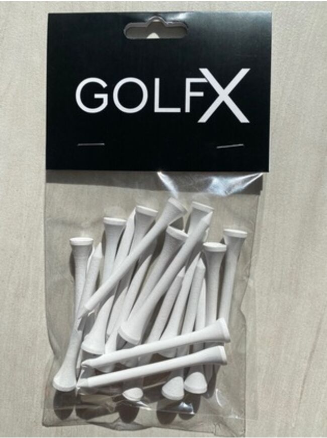 GolfX Wooden Tee 20 pk- 70mm