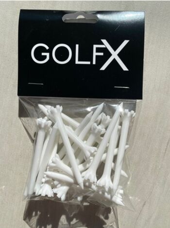 GolfX 7 Prong Plastic Tees - 25 pk 