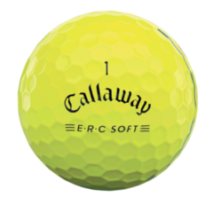 Callaway ERC Soft Triple Track Golf Ball - Yellow