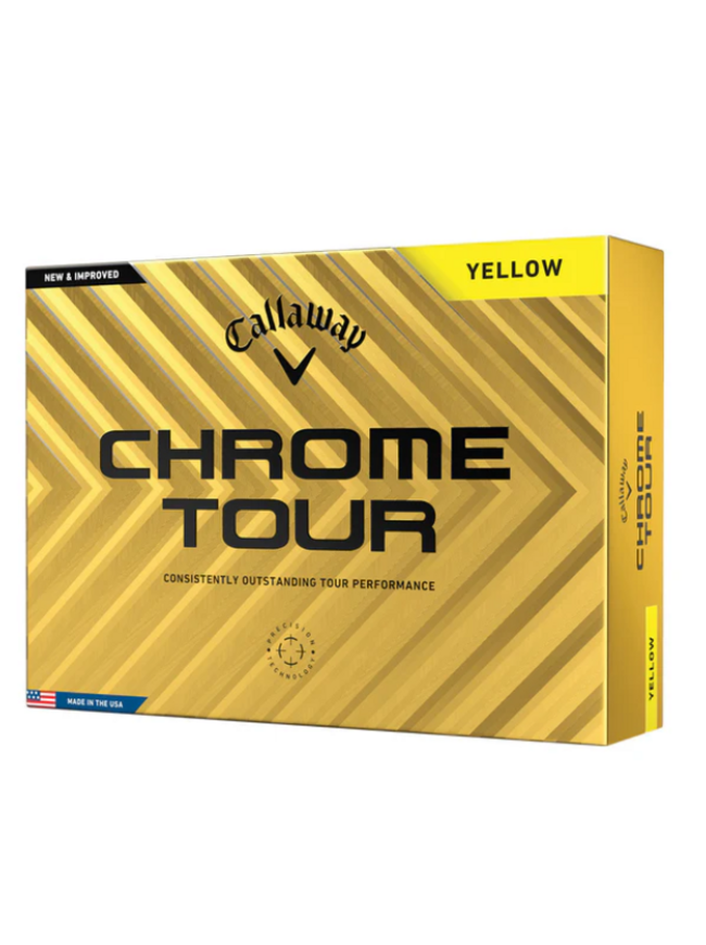 Callaway Chrome Tour '24 Golf Ball - Yellow