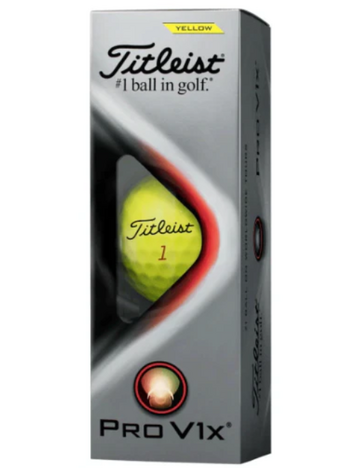 Titleist Pro V1X Yellow Golf Ball