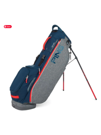 Ping Hooferlite Stand Bag - Navy/Red