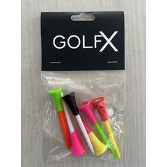 GolfX Rubber Top Tee - 6 pk