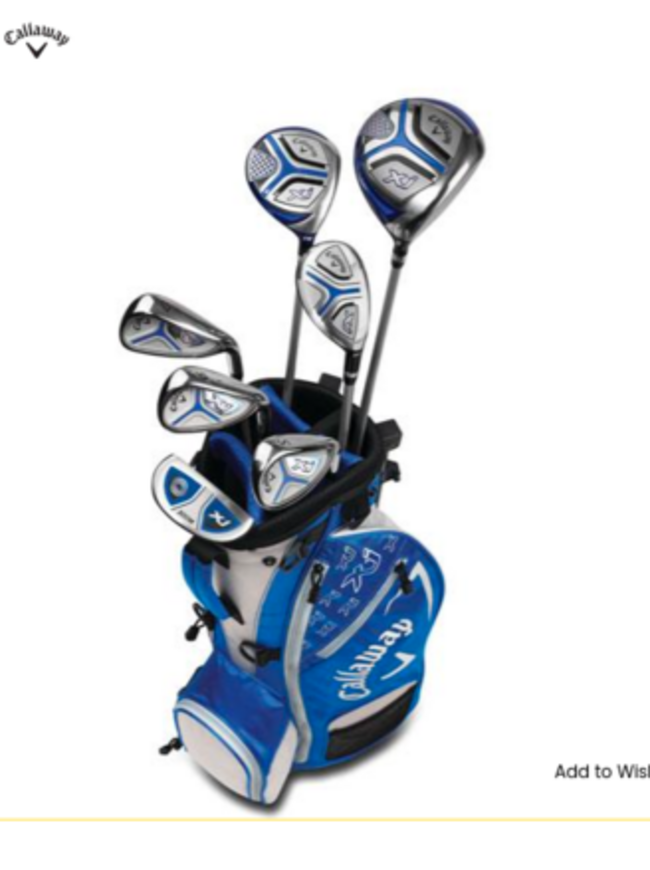 Callaway Junior XJ Package - 7pc