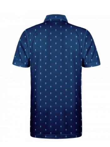 Pin High Polo - Morley Iron Blue / Blue