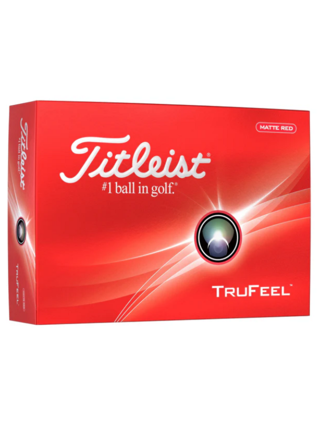 Titleist Trufeel Matte Red Golf Ball