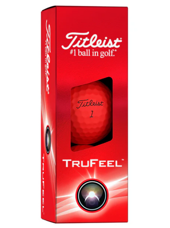 Titleist Trufeel Matte Red Golf Ball