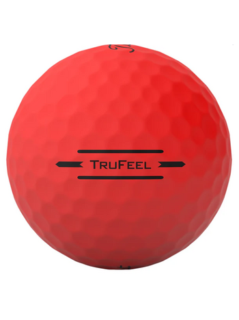 Titleist Trufeel Matte Red Golf Ball