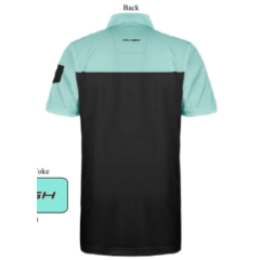 Pin High Polo - Randall - Black / Ice green 